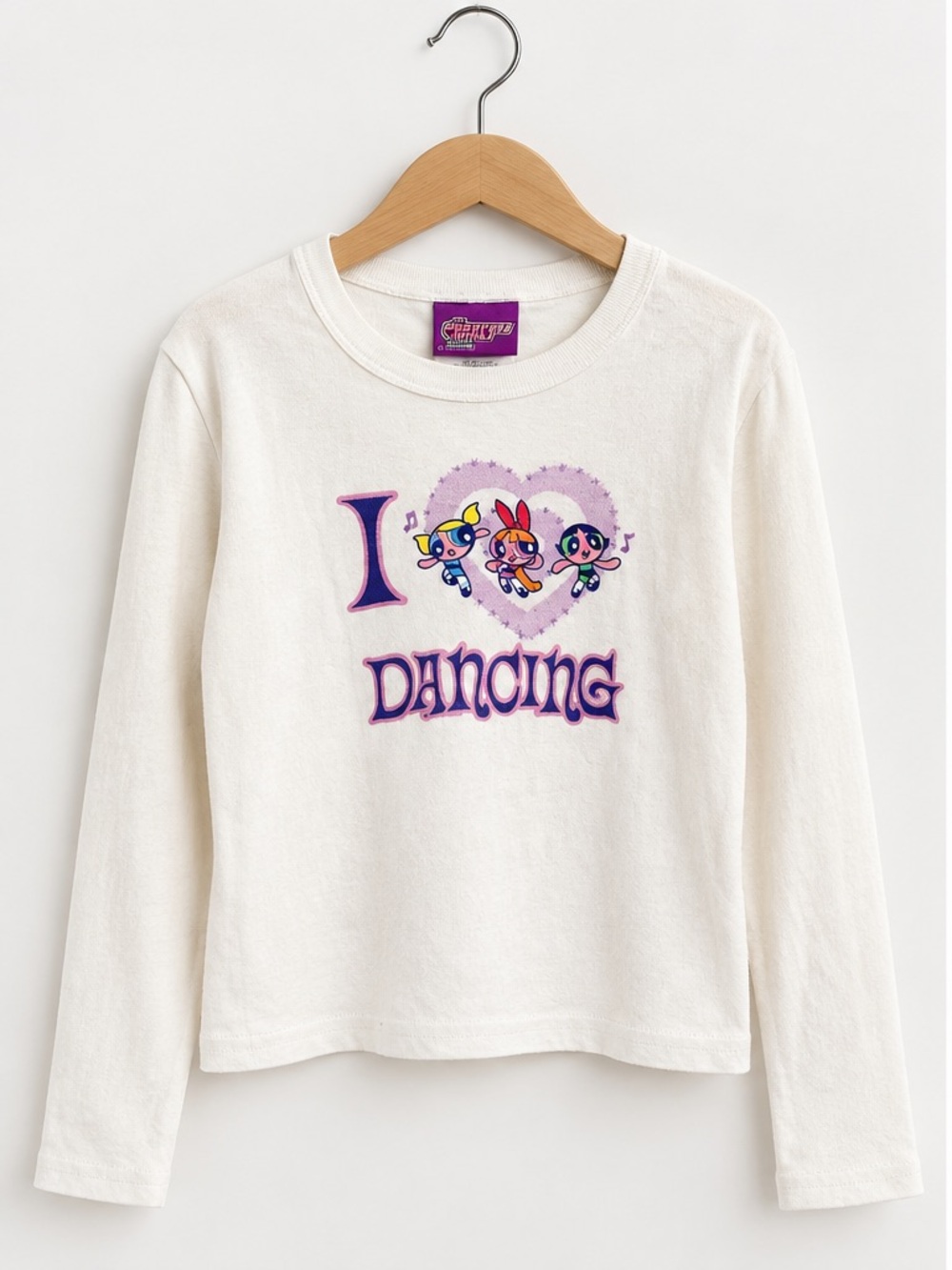 VINTAGE Y2K Powerpuff Girls Long Sleeve Baby Tee